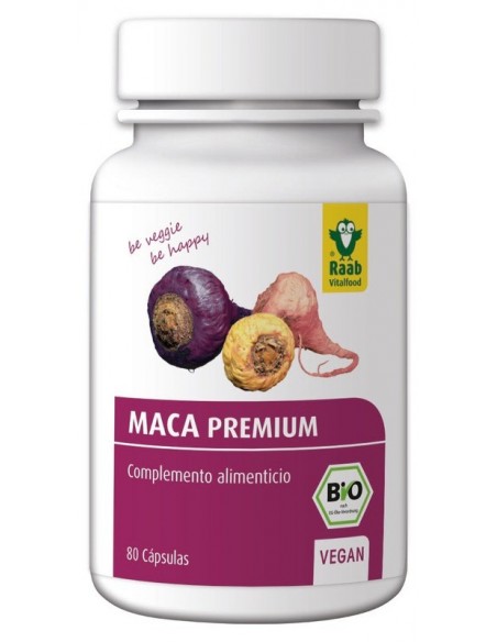 Maca Raab cápsulas 500 mg  bote 80 uds - Imagen 1