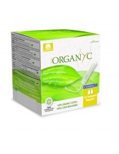 Tampón con aplicador compacto regular 100% algodón...