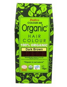 Tinte cabello vegetal castaño oscuro, 100gr