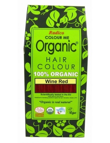 Tinte cabello vegetal rojo vino, 100gr - Imagen 1