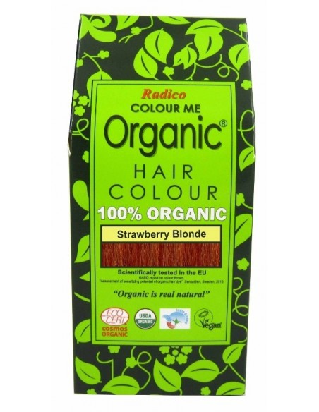 Tinte cabello vegetal rubio dorado cobrizo, 100gr - Imagen 1