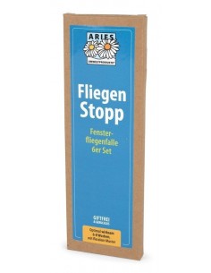 Trampa adhesiva moscas 6 uds para ventana (motivo floral)