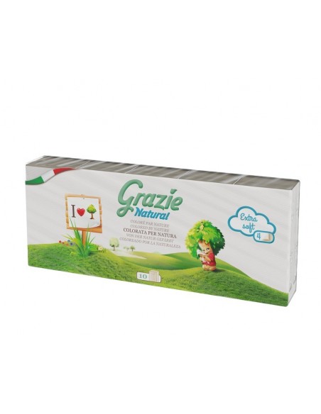 Pañuelo bolsillo 10 paq de 9 pañuelos, 4 capas - Imagen 1