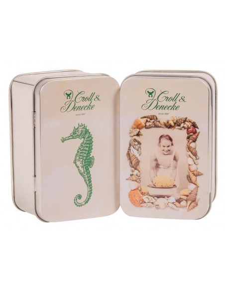 Cajita de jabón de zinc, 9,5x6x4,5cm - Imagen 1