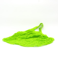 Bolsa malla verde algodón bio