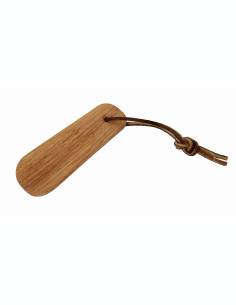 Calzador pequeño Redecker madera de haya cuerda de cuero 11