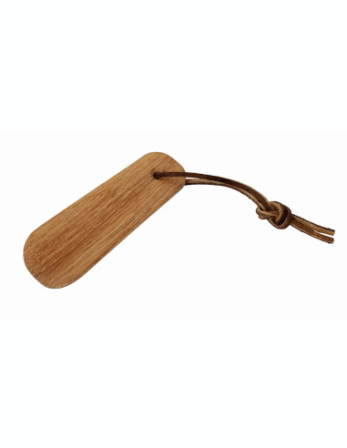 Calzador pequeño Redecker madera de haya cuerda de cuero 11 - Imagen 1