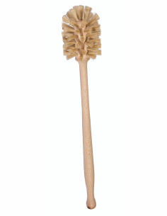 Cepillo botella y termos Redecker madera de haya y crin de caballo 35 cm