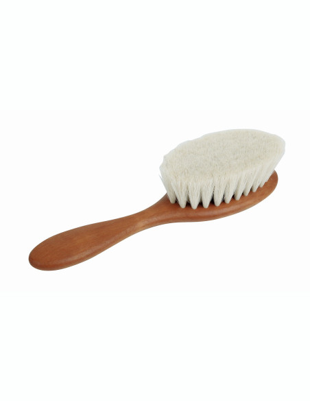 Cepillo de cabello muy suave para bebé Redecker madera de peral y pelo de cabra 16 cm - Imagen 1