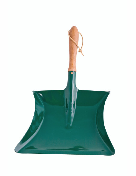 Recogedor metálico verde Redecker 42 cm - Imagen 1