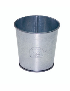 Taza de metal galvanizado (expositor de cepillos) Redecker ø 10 x 9