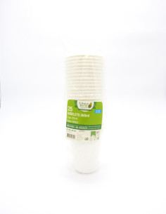 Vasos fibra 20cl 100% compostable