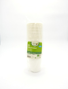 Vasos fibra 20cl 100% compostable 2