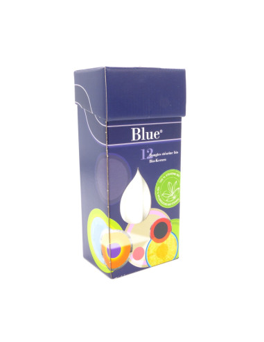 Imagen 1 - Velas de estearina vegetal ecológica Blue 12 uds Velas de estearina vegetal ecológica Blue 12 uds - Imagen 1