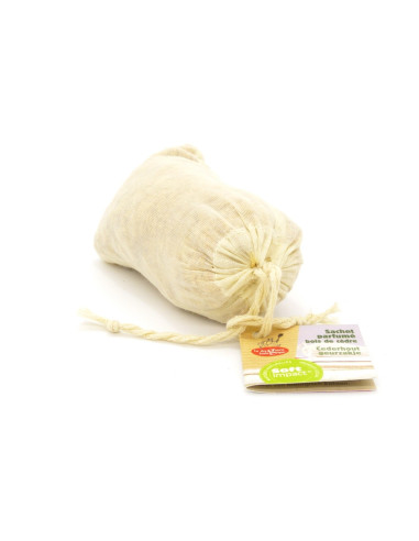 Bolsita virutas de madera de cedro de algodón orgánico La droguerie écologique 8 x 11 cm - Imagen 2