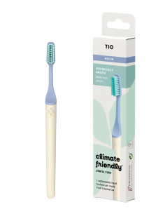 Cepillo de dientes de bioplástico con cabezal removible TIO Medio
