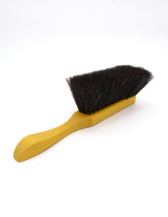Cepillo de mano madera de haya FSC Waldkraft crin de caballo negro 30 cm