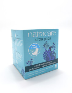 Compresa con alas super Natracare 12 uds