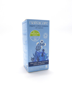 Tampón con aplicador regular Natracare 16 uds