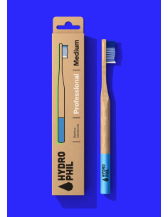 Cepillo dientes bambú profesional medium, color natural/...