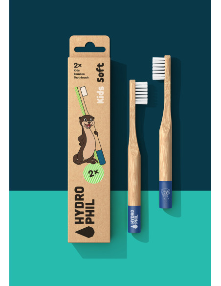 Cepillo de dientes niño Nutria Hydrophil Pack 2 uds - Imagen 1
