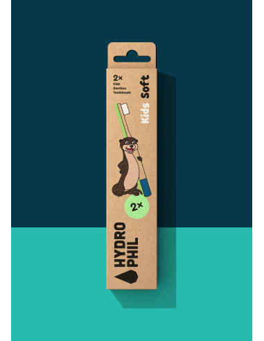 Cepillo de dientes niño Nutria Hydrophil Pack 2 uds - Imagen 3