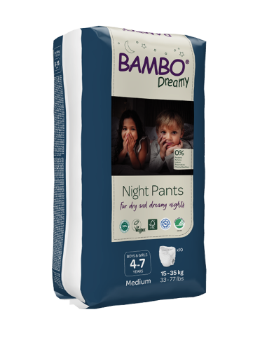 Imagen 2 - Braguita noche unisex 4-7 años 15-35 kg 10uds Bambo Nature Braguita noche unisex 4-7 años 15-35 kg 10uds Bambo Nature - Imagen 2