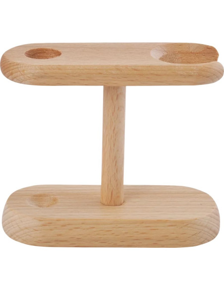 Soporte de afeitar (brocha y maquinilla) Redecker madera de haya 11,5 x 5 x 10 cm - Imagen 2