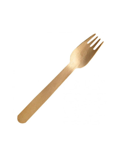 Imagen 1 - Tenedores madera de abedul 100 uds certificación PEFC Helo Tenedores madera de abedul 100 uds certificación PEFC Helo - Imagen 1