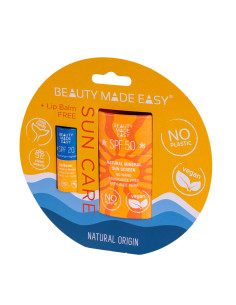 Pack solar SPF 50 y bálsamo labial SPF 20 Beauty Made Easy