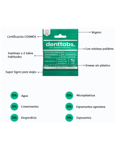 Pastillas de dentífrico ecológico - sin fluor, 125ud 2