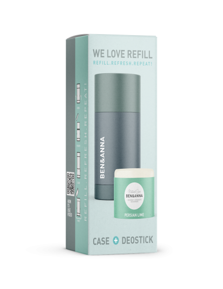 Desodorante Persian Lime Envase reutilizable y recarga Ben&Anna 40 g - Imagen 2