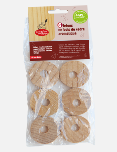 Madera de cedro para perchas 6 uds