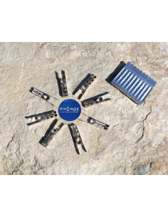 Pinzas de la ropa acero inoxidable Pincinox a granel 20 uds 2