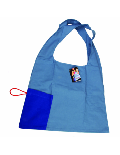 Bolsa origami azul vaquero/azul marino 48 x 36 cm