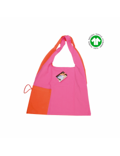 Bolsa de origami rosa/naranja 48 x 36 cm