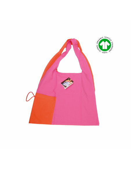 Bolsa de origami rosa/naranja 48 x 36 cm - Imagen 1