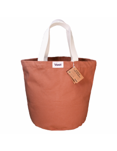 Bolso tote City color terracota 15 x 20 cm