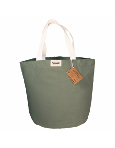 Bolso tote City verde salvia 15 x 20 cm