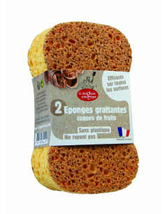 Esponja estropajo con cáscaras de nueces La droguerie...